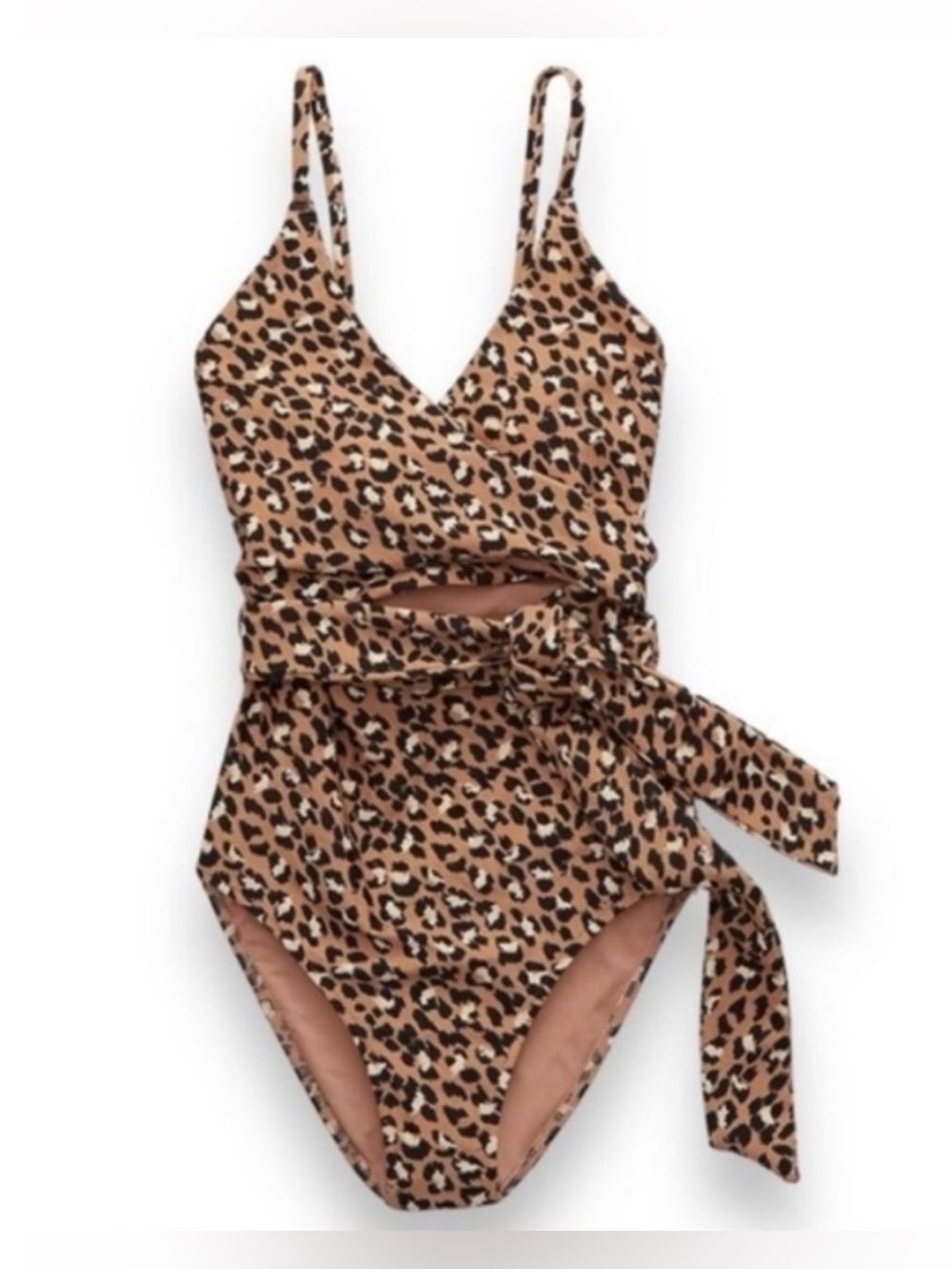 Aerie Leopard Full Coverage One Piece Swimsuit